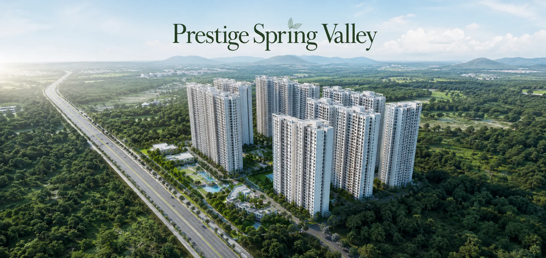 Prestige Spring Valley Arial View Prestige Spring Valley Arial View